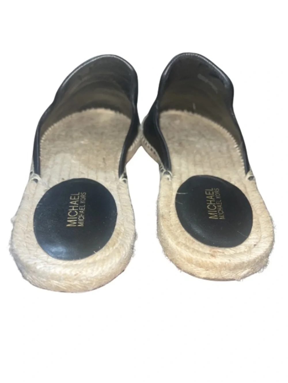 Michael Kors Hastings Espadrille Leather Mules Size 10M– Excellent Condition